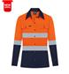 RIGGERS AIRFLEX LADIES LONG SLEEVE COTTON DRILL SHIRT WITH PERFORATED REFLECTIVE TWO TONE