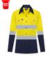 RIGGERS AIRFLEX LADIES LONG SLEEVE COTTON DRILL SHIRT WITH PERFORATED REFLECTIVE TWO TONE