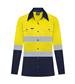 RIGGERS AIRFLEX LADIES LONG SLEEVE COTTON DRILL SHIRT WITH PERFORATED REFLECTIVE TWO TONE