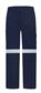 LADIES HEAVY WEIGHT 100% COTTON DRILL TROUSERS WITH REFLECTIVE