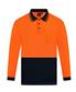 HI VIS LONG SLEEVE MICROMESH POLO TWO TONE