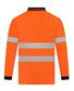 HI VIS LONG SLEEVE MICROMESH POLO WITH REFLECTIVE TWO TONE