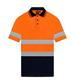HI VIS SHORT SLEEVE MICROMESH POLO WITH REFLECTIVE TWO TONE