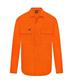 HI VIS ULTRA COOL LONG SLEEVE 100% COTTON VENTED SHIRT