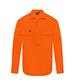 HI VIS LONG SLEEVE CLOSED FRONT 100% COTTON DRILL SHIRT