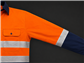 RIGGERS AIRFLEX LONG SLEEVE CLOSED FRONT COTTON DRILL SHIRT WITH PERFORATED REFLECTIVE TWO TONE