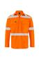 HI VIS LONG SLEEVE 100% COTTON DRILL SHIRT WITH X STYLE REFLECTIVE