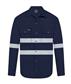 LONG SLEEVE 100% COTTON DRILL SHIRT WITH REFLECTIVE
