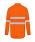 HI VIS LONG SLEEVE 100% COTTON DRILL SHIRT WITH REFLECTIVE