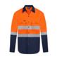 RIGGERS AIRFLEX LONG SLEEVE COTTON DRILL SHIRT WITH PERFORATED REFLECTIVE TWO TONE