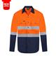 RIGGERS AIRFLEX LONG SLEEVE COTTON DRILL SHIRT WITH PERFORATED REFLECTIVE TWO TONE