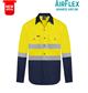 RIGGERS AIRFLEX LONG SLEEVE COTTON DRILL SHIRT WITH PERFORATED REFLECTIVE TWO TONE