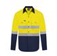 RIGGERS AIRFLEX LONG SLEEVE COTTON DRILL SHIRT WITH PERFORATED REFLECTIVE TWO TONE