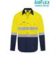 RIGGERS AIRFLEX LONG SLEEVE COTTON DRILL SHIRT WITH PERFORATED REFLECTIVE TWO TONE