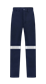 HEAVY WEIGHT 100% COTTON DRILL TROUSERS WITH REFLECTIVE