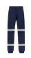 RIGGERS MID-WEIGHT STRETCH CARGO CUFFED TROUSERS WITH BIOMOTION REFLECTIVE TAPE NAVY
