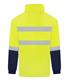 RIGGERS HI VIS HALF ZIP POLAR FLEECE WINDCHEATER WITH REFLECTIVE TWO TONE
