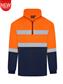 RIGGERS HI VIS HALF ZIP POLAR FLEECE WINDCHEATER WITH REFLECTIVE TWO TONE