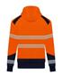 RIGGERS HIVIS FULL ZIP FLEECY HOODIE WITH BIOMOTION REFLECTIVE TWO TONE