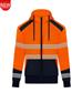 RIGGERS HIVIS FULL ZIP FLEECY HOODIE WITH BIOMOTION REFLECTIVE TWO TONE