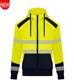 RIGGERS HIVIS FULL ZIP FLEECY HOODIE WITH BIOMOTION REFLECTIVE TWO TONE