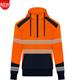 RIGGERS HIVIS HALF ZIP FLEECY HOODIE WITH BIOMOTION REFLECTIVE TWO TONE